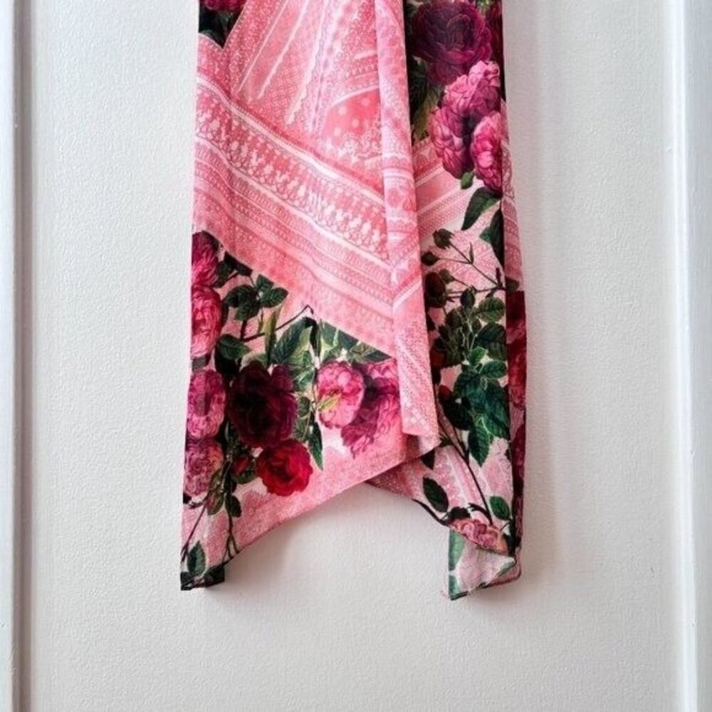 Anthropologie Pankaj & Nidhi Butterfly Garden Midi Dress w/ Beaded Collar - Picture 9 of 11